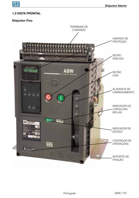 Air Circuit Breaker Interruptor Abierto Disjuntor Aberto ABW - Weg