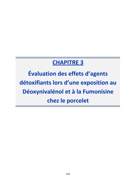 Effet chez le porcelet d'une exposition Ã  un rÃ©gime co-contaminÃ© en ...