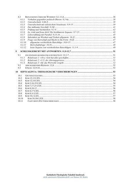 EXEGESE ALTES TESTAMENT - Braito.net