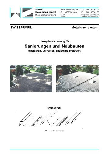 swissprofil - Weber Systembau