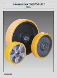 VULKOLLAN®/PEVOPUR® wheels and castors from ... - Räder-Vogel