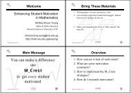 Enhancing student motivation in mathematics through teacher ...