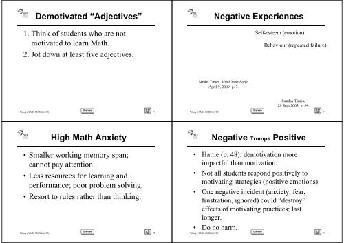 Enhancing student motivation in mathematics through teacher ...