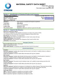 Odourless - MSDS - CYNDAN Chemicals