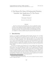 A Tail Bound For Sums Of Independent Random Variables And ...