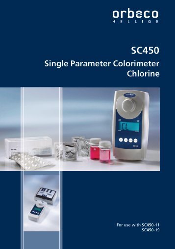 SC450 Single Parameter Colorimeter Chlorine - Orbeco-Hellige