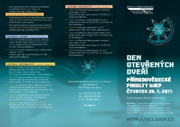 zde - Přírodovědecká fakulta UJEP