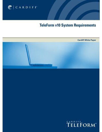 TeleForm v10 System Requirements