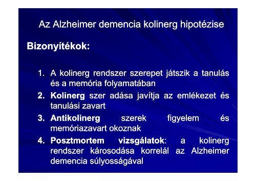 Demenciák diagnózisa és kezelése