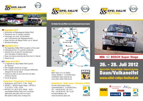 26. - 28. Juli 2012 Daun/Vulkaneifel - Eifel Rallye Festival