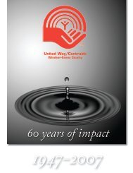 60 years of impact - United Way / Centraide Windsor Essex County