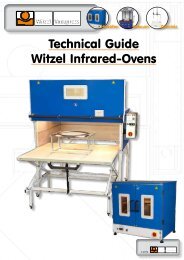 Technical Guide Witzel Infrared-Ovens - vacupress.de