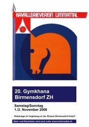 20. Gymkhana Birmensdorf ZH - KV-Limmattal