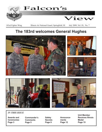 The 183rd welcomes General Hughes - 183rd Fighter Wing, Illinois ...