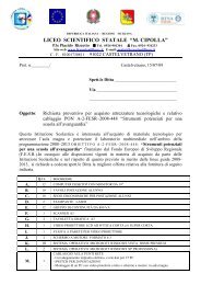 1)Lettera di invito alle ditte - Liceo Scientifico Michele Cipolla