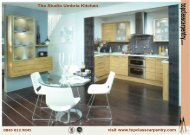 Studio Umbria kitchen brochure - Top Class Carpentry