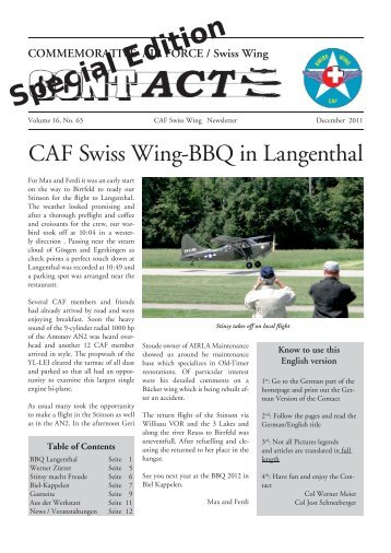 Special Edition - Swiss Wing