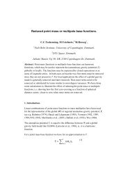 Reduced point mass or multipole base functions. - Niels Bohr Institutet