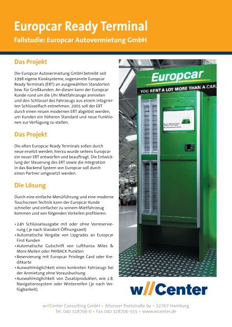 Europcar Ready Terminal Fallstudie