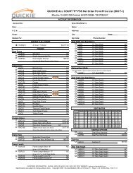 QUICKIE ALL COURT TI FSS Net Order Form ... - Sunrise Medical