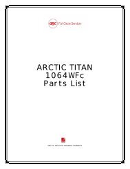 ARCTIC TITAN 1064WFc Parts List - Presentations Direct