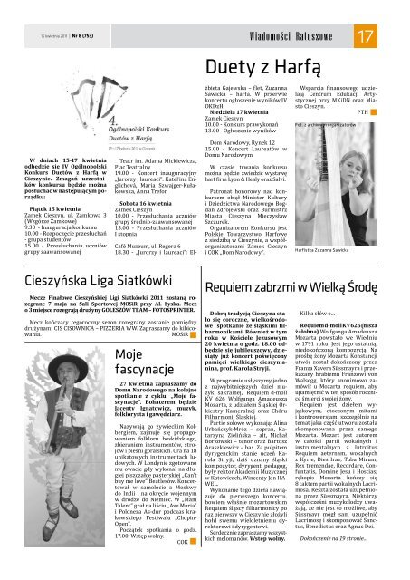 15 kwietnia 2011.pdf - Cieszyn.pl