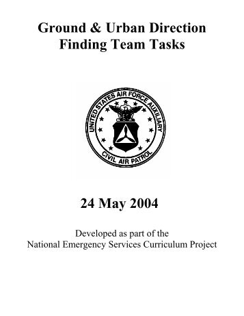 Ground Team Task Guide - NESA - Civil Air Patrol