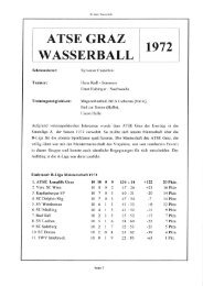 ATSE GRAZ WASSERBALL 1972 - WBV-Graz