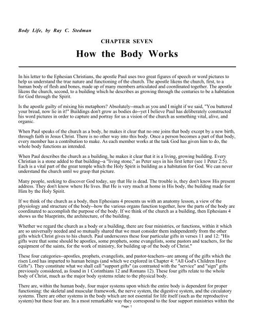 Netscape: How the Body Works