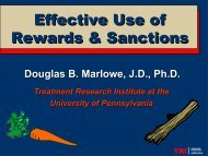 Effective Use of Rewards & Sanctions