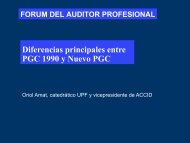 Diferencias principales entre PGC 1990 y Nuevo PGC