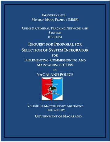 CCTNS Nagaland_SI_RFP_Volume 3.pdf - National Crime Records ...