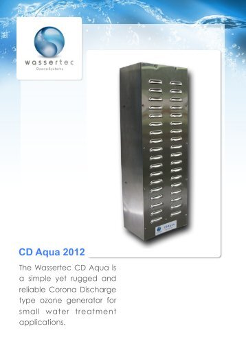 CD Aqua System Variations - Wassertec Ozone Systems