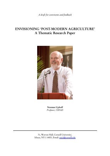 ENVISIONING 'POST-MODERN AGRICULTURE' A ... - WASSAN