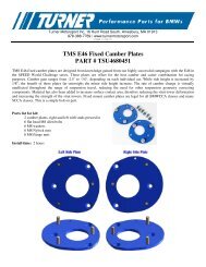 TMS E46 Fixed Camber Plates PART ... - Turner Motorsport