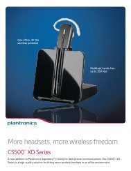 Plantronics CS545-XD datasheet - Headset Plus.com