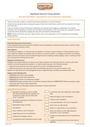 Beauty facilities, equipment and resources checklist - Service Skills