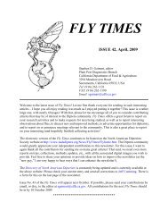 Fly Times Issue 42, April 2009 - North American Dipterists Society