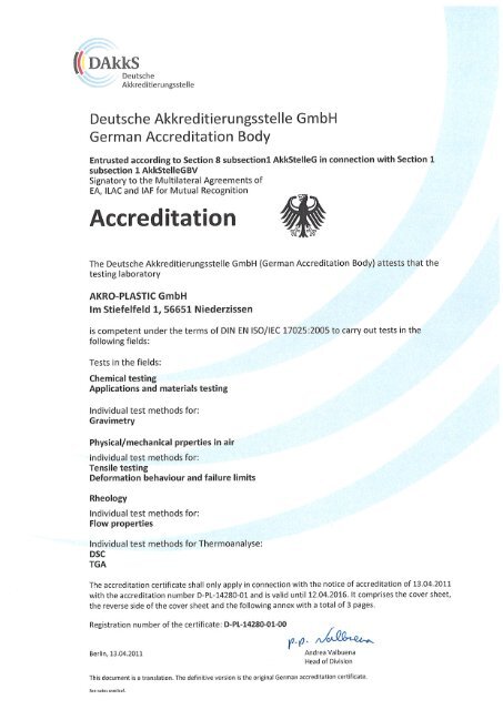 ISO 17025:2005 (DAkkS-ACCREDITATION) - AF-COLOR