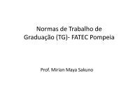 Normas de Trabalho de GraduaÃ§Ã£o (TG)- FATEC Pompeia