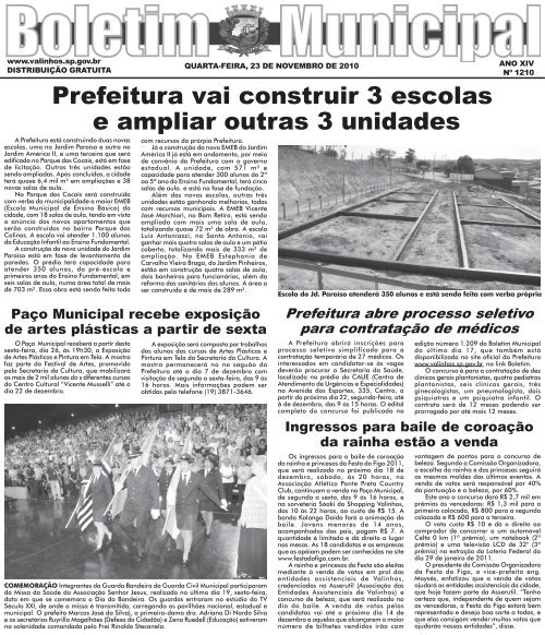 EdiÃ§Ã£o NÂº 1210 - Valinhos