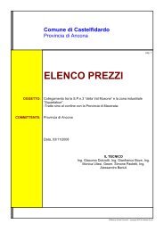 elenco prezzi finale - Provincia di Ancona