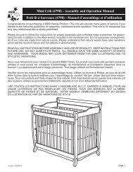 Mini Crib (4798) - Assembly and Operation Manual ... - DaVinci Baby