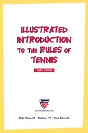 Illustrated Introduction to the Rules of Tennis. - Jr. Team Tennis