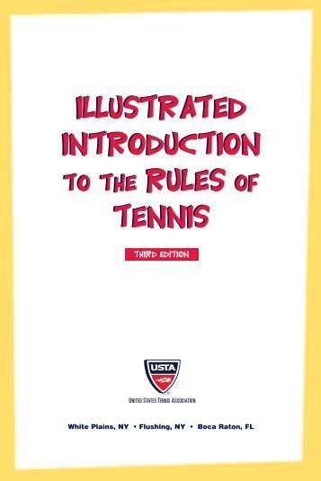 Illustrated Introduction to the Rules of Tennis. - Jr. Team Tennis