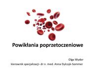 PowikÅania poprzetoczeniowe. â lek. Olga Wydor - Informator GUMed