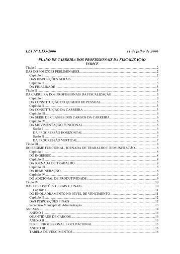 LEI 1135 PCCS FICS - Prefeitura de Campo Novo do Parecis