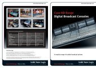 C100 HD Range brochure - Solid State Logic