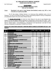 Adv. FOR JUNIOR RESIDENT - aiims