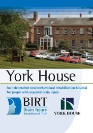 BIRT York House - The Disabilities Trust